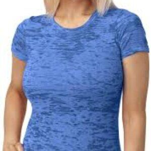 🌷NEW Next Level Blue Burnout Tee